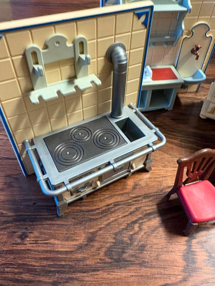 Playmobil Victoriaanse Keuken & Meubels, Kinderen en Baby's, Speelgoed | Poppenhuizen, Gebruikt, Toebehoren, Ophalen of Verzenden