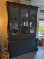 Mooie Brocante vitrine-, servies- buffetkast. Ophalen 399,-€, Antiek en Kunst, Ophalen of Verzenden