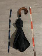 Groot ouderwets paraplu, Ophalen, Gebruikt, Zwart