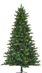 Black Box kerstboom met 200 lampjes + 5 dozen spullen, Diversen, Kerst, Ophalen, Zo goed als nieuw