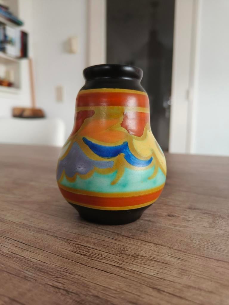 ESKAF plateel vaasje, Antiek en Kunst, Antiek | Vazen, Ophalen of Verzenden