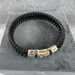 Buddha to Buddha Armband Leather Lars | 20cm | 387027, Ophalen of Verzenden, Zo goed als nieuw, Zilver, Zilver