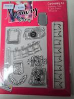 Nieuwe stempel met embossingfolder en die, Hobby en Vrije tijd, Stempelen, Ophalen of Verzenden, Nieuw, Clearstamp