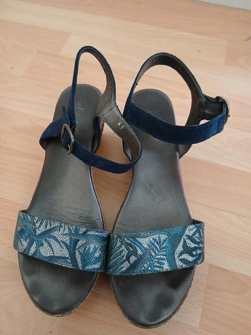 Maat 40 aLiwell dames sandalen sleehakken blauw, Kleding | Dames, Schoenen, Gedragen, Sandalen of Muiltjes, Blauw, Ophalen of Verzenden