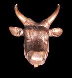 Grote ossenkop stierenkop metaal., Antiek en Kunst, Antiek | Koper en Brons, Ophalen, Brons