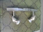 rail 2 spots, Ophalen, Halogeen, Gebruikt, Metaal of Aluminium