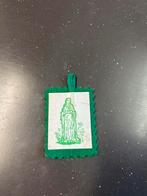 Groen scapulier met afbeelding van Maria, Antiek en Kunst, Ophalen