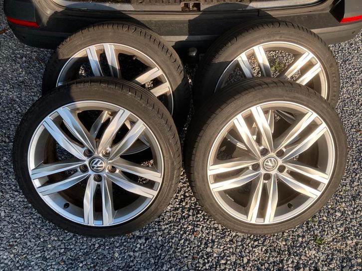 18 inch originele vw golf Durban velgen Michelin zomerbanden, Auto-onderdelen, Banden en Velgen, Banden en Velgen, Zomerbanden