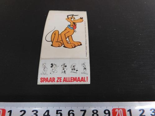 sticker strip PLUTO hond Walt Disney, Verzamelen, Stickers, Zo goed als nieuw, Bedrijf of Vereniging, Ophalen