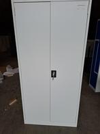 Nieuwe metalen draaideurkast met 4 legborden, licht grijs, Ophalen, Nieuw, 50 tot 100 cm, Nieuwe metalen draaideurkast