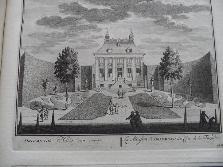 94 A Driemond het Huis Kopergravure 1719, Antiek en Kunst, Kunst | Etsen en Gravures, Ophalen of Verzenden