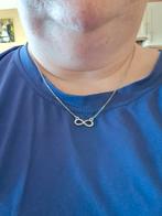 Zilverkleurige ketting met infinity teken, Overige materialen, Nieuw, Ophalen of Verzenden, Zilver
