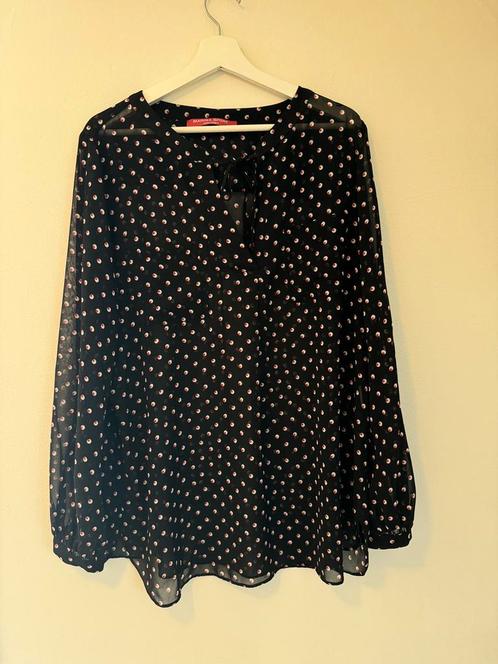Marina Rinaldi blouse (maat 44), Kleding | Dames, Blouses en Tunieken, Zo goed als nieuw, Maat 42/44 (L), Zwart, Ophalen of Verzenden