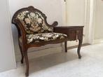 Telefoonbankje retro - vintage antiek barok queen anne style, Huis en Inrichting, Banken | Sofa's en Chaises Longues, Ophalen
