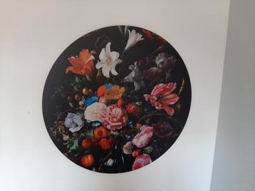 70cm wandcirkel bloemmotief beschikbaar voor biedingen