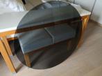 Glasplaat voor salontafel van Rudolf Wolf, Huis en Inrichting, Ophalen, Gebruikt, 50 tot 100 cm, Rond