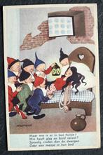 Sneeuwwitje en de dwergen, sprookje Grimm, Willy Schermele, Verzamelen, Ansichtkaarten | Themakaarten, Verzenden, 1920 tot 1940