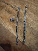 Buddha to Buddha Set: 2 Armbanden & Ring, Sieraden, Tassen en Uiterlijk, Ophalen of Verzenden, Zo goed als nieuw, Zilver