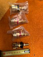 4 zware vergulde Chassis delen voor een versterker, Ophalen of Verzenden, Zo goed als nieuw, Minder dan 2 meter, Luidsprekerkabel