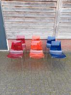 6 x vintage design stoelen. ( calligaris ice chair ), Gebruikt, Ophalen