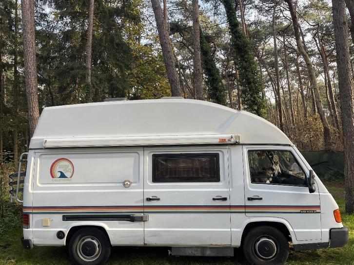 Mercedes Benz MB100 4 persoons camper, Caravans en Kamperen, Campers, Particulier, tot en met 4, Buscamper of Camperbus, Mercedes-Benz