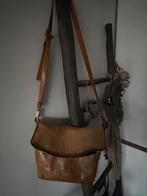 Leren Schoudertas X Works camelkleur, Overige merken, Gebruikt, Bruin, Ophalen of Verzenden