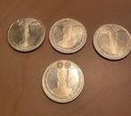4x Zilveren 10 Euro Maxima & Willem Alexander 2002, Postzegels en Munten, Munten | Nederland, Koningin Beatrix, Zilver, Euro's