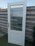 Te koop: buitendeur met glas, Doe-het-zelf en Verbouw, 80 tot 100 cm, Glas, Zo goed als nieuw, Buitendeur