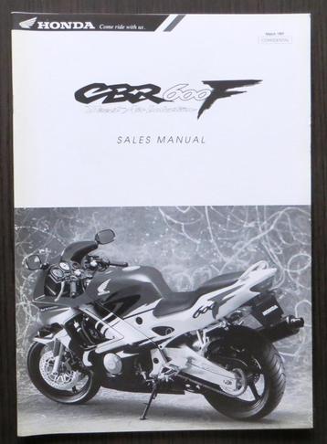 Honda CBR 600 F Sales Manual (voor dealers) - 1997 beschikbaar voor biedingen