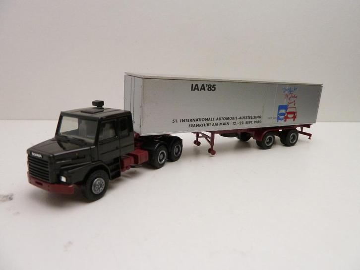 Scania Torpedo  IAA 1985  ''  Herpa '', Hobby en Vrije tijd, Modelauto's | 1:87, Zo goed als nieuw, Bus of Vrachtwagen, Herpa