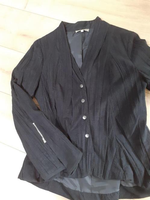 Uniek zwart baby rib jasje, merk Lauren Vidal, Kleding | Dames, Jasjes, Kostuums en Pakken, Zo goed als nieuw, Jasje, Maat 38/40 (M)