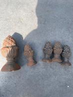 Te koop sierhekwerk punten en dennenappels, Tuin en Terras, Ophalen, Gebruikt, IJzer, Sierhekwerk
