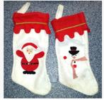 Vintage kerstsok kerst sokken Sinterklaas kousen laarzen, Ophalen of Verzenden