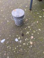 Hele mooie oude zinken vuilnisbak, Tuin en Terras, Tuinwanddecoratie, Ophalen, Zo goed als nieuw