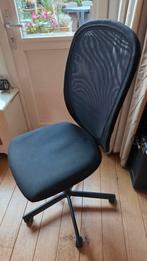 Bureaustoel met lendesteun en gasvering, Ophalen, Zo goed als nieuw, Zwart