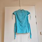 Zgan DIY  blouse met kapmouwtje aquablauw mt 38, Maat 38/40 (M), Blauw, Ophalen of Verzenden, DIY