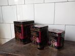 leuke set oude vintage theeblikken chinees, gratis verzenden, Verzenden