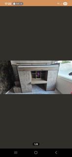 Betonlook hoogslaper z.g.a.n., Kinderen en Baby's, Kinderkamer | Bedden, Ophalen, 85 tot 100 cm, Zo goed als nieuw, Matras