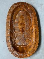 Handgesneden Houten Bord met Vis Motief - Kunst Houtsnijwerk, Ophalen of Verzenden