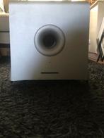 Modaunt-short actieve subwoofer, Audio, Tv en Foto, Luidsprekers, Subwoofer, Zo goed als nieuw, 120 watt of meer, Ophalen