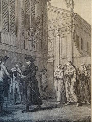 gravure Ommegang van boetvaardige prostituees Napels 1780   beschikbaar voor biedingen