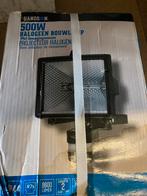 Halogeen bouwlamp 500 watt bewegingssensor, Verzenden, Nieuw, 500 watt of meer, Lamp