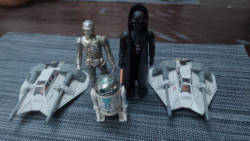 Star Wars rebel snowspeeder C3PO R2D2 Darth  Vader 1977, Verzamelen, Star Wars, Zo goed als nieuw, Actiefiguurtje, Ophalen of Verzenden