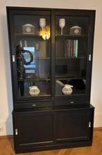 Wandkast zwart, Gebruikt, 100 tot 150 cm, 200 cm of meer, Ophalen of Verzenden