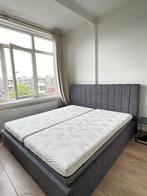 Bed, Huis en Inrichting, Slaapkamer | Bedden, Grijs, 180 cm, Modern, Zo goed als nieuw