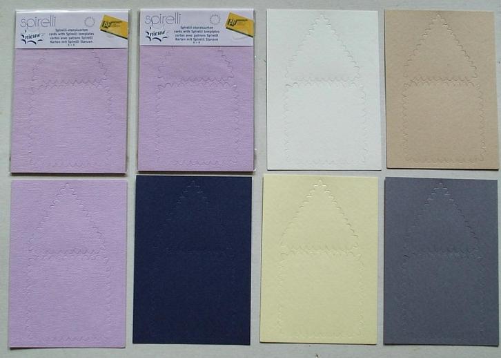 Set 3 pakjes Spirelli kaarten. 6 kleuren per pakje. Nieuw, Hobby en Vrije tijd, Kaarten | Zelf maken, Nieuw, Verzenden