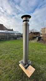 RVS schoorsteen / rookgasafvoer met regenkap, Ophalen, Gebruikt, Houtkachel, Vrijstaand