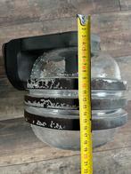 Glazen buitenlamp vintage look., Tuin en Terras, Buitenverlichting, Gebruikt, Wandlamp, Ophalen of Verzenden, 50 tot 250 watt