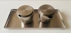 Suiker en melkkan rvs van blomus, Huis en Inrichting, Keuken | Servies, Overige materialen, Gebruikt, Overige typen, Ophalen of Verzenden