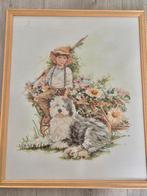 Geborduurd en inglijst Lanarte vintage, Hobby en Vrije tijd, Borduren en Borduurmachines, Ophalen of Verzenden, Zo goed als nieuw